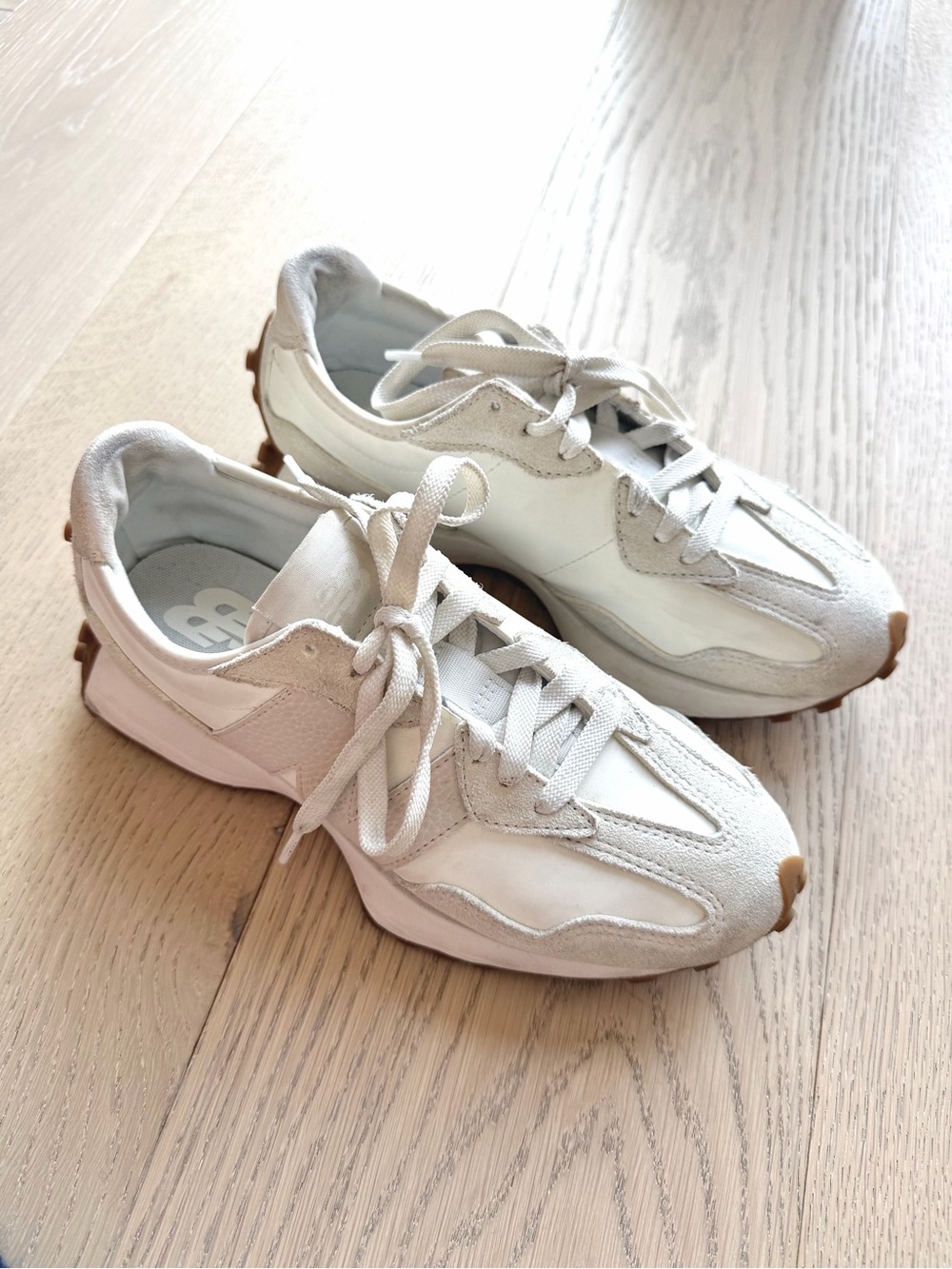 New Balance 327 Sneakers Linen/White Running Shoes | Size 7